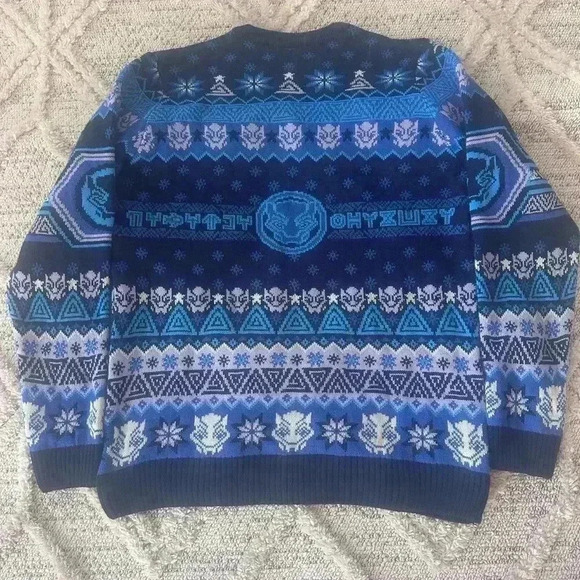 Wakanda Forever Christmas Sweater Size L - Picture 4 of 4